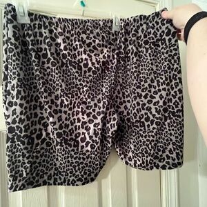 3X Leopard Print Bike Shorts for Women